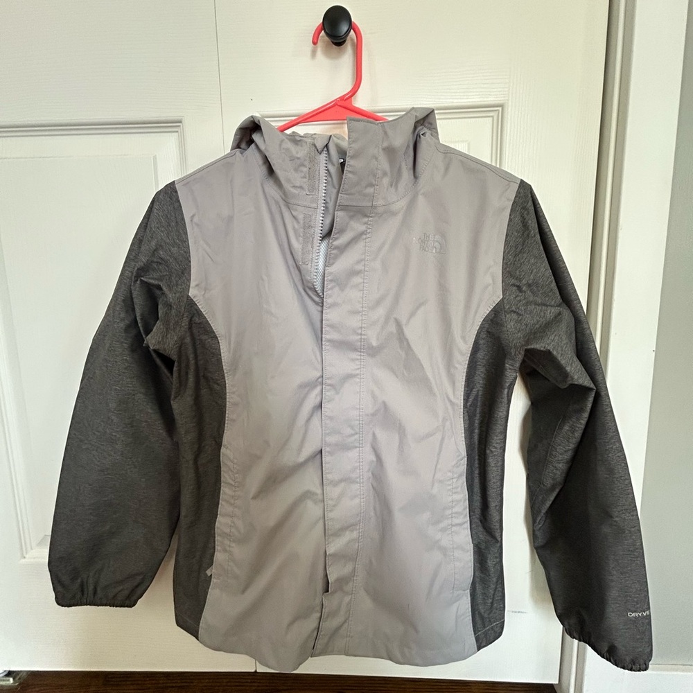 Girls' north face rain jacket